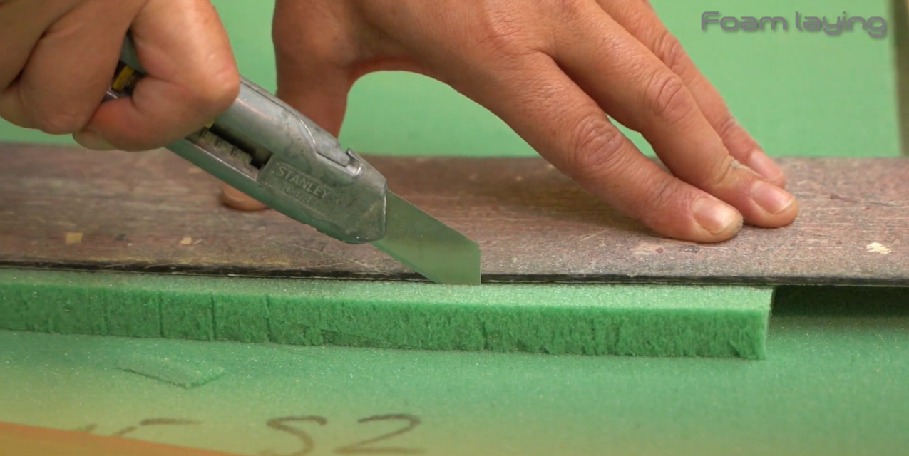 Foam laying